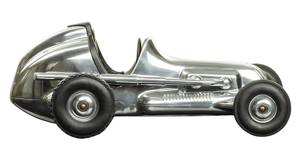 Hornet 1930er Tether Auto Modell 9,75" Aluminium Replika Racing Spindizzy Neu