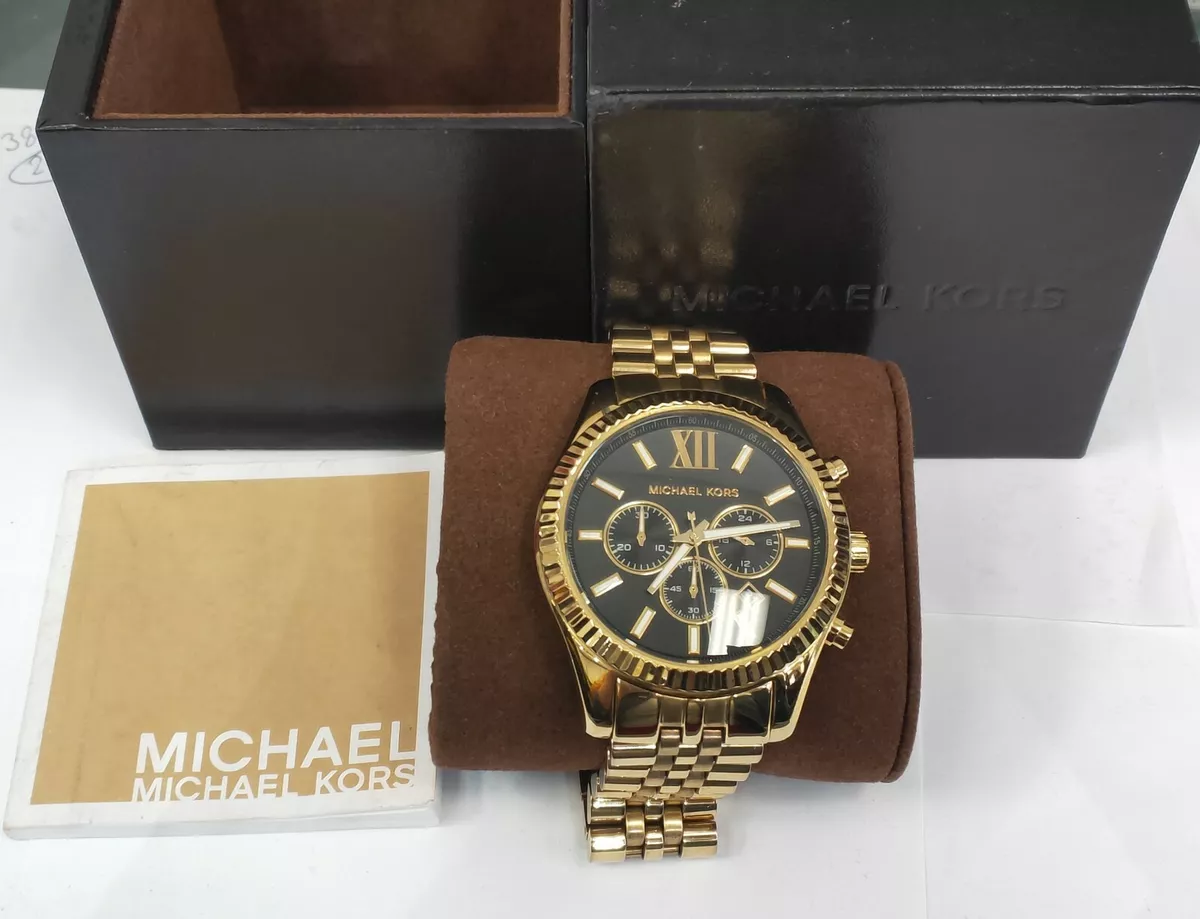 Lexington gold tone online watch michael kors