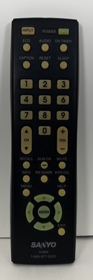 Sanyo LCD TV Remote Control Model Number - GXBM