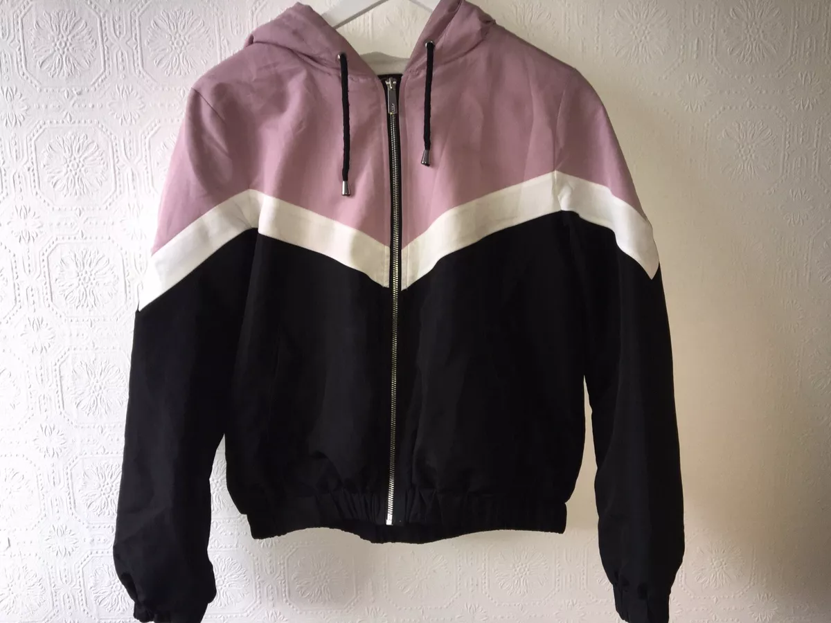 Pink white and black clearance jacket