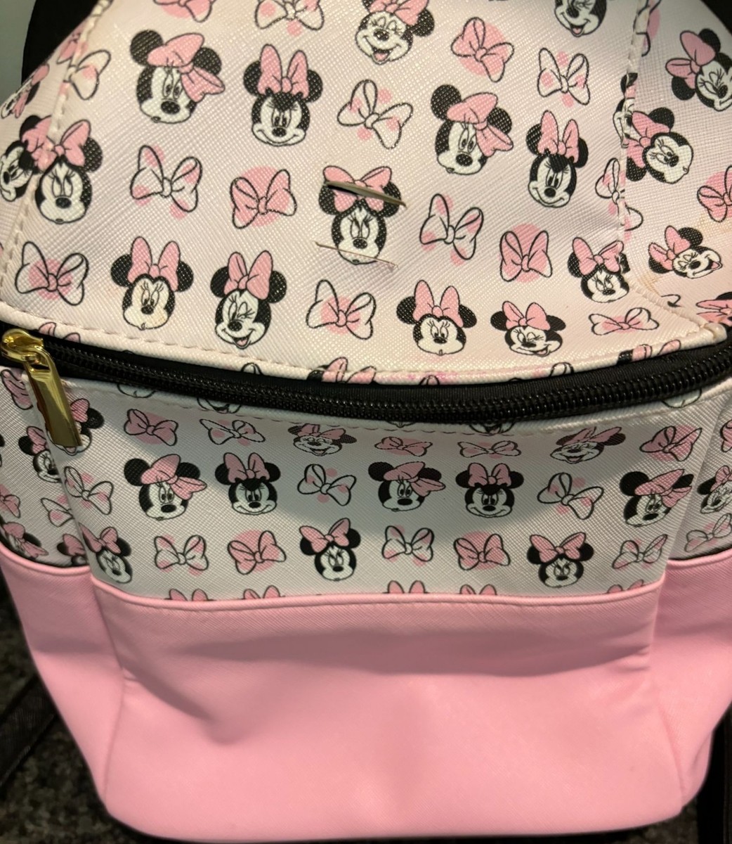 Disney Dani By Danielle Nicole Minnie Mouse Mini Backpack Pink & Black w/ears Dani by Danielle Nicole Disney Minnie Mouse Mini Backpack w  main image 3