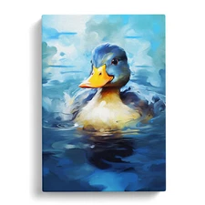 Duck Digital No.2 Canvas Wall Art Print Framed Picture Decor Living Room Bedroom