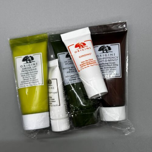 ORIGINS BEST-SELLERS SET Skin Set - 5 Piece Travel Set And Carry Bag - Picture 3 of 5