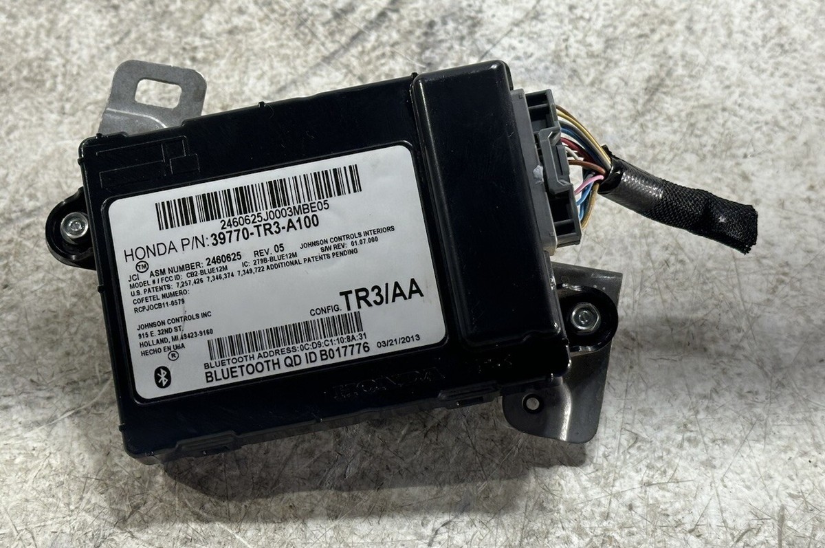 Honda純正　カーテレハワークディスク 2013-2015 HONDA Civic Bluetooth Control Module 39770-TR3-A100 OEM