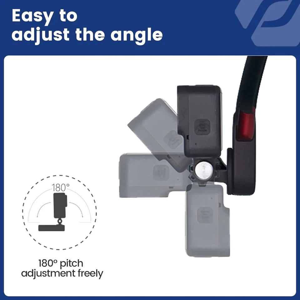 Fotopro GP-03 POV ,Flexible Neck Selfie Holder with Clip ,for GoPro/ iPhone - Image 3 of 4