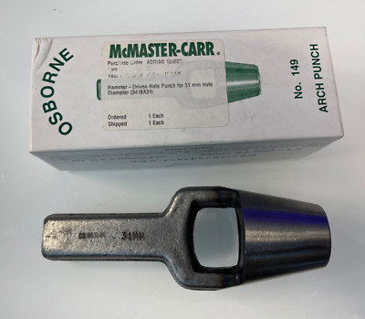 C.S Osborne # 149, 31mm Arch Punch, Brand New Open Box