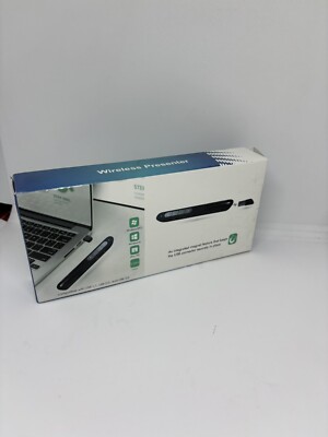 DinoFire Wireless Presenter Pointer Slide Advancer Black