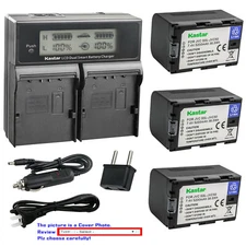 Kastar Battery LCD Dual Fast Charger for JVC SSL-JVC50 JVC GY-HM660SC Camcorder