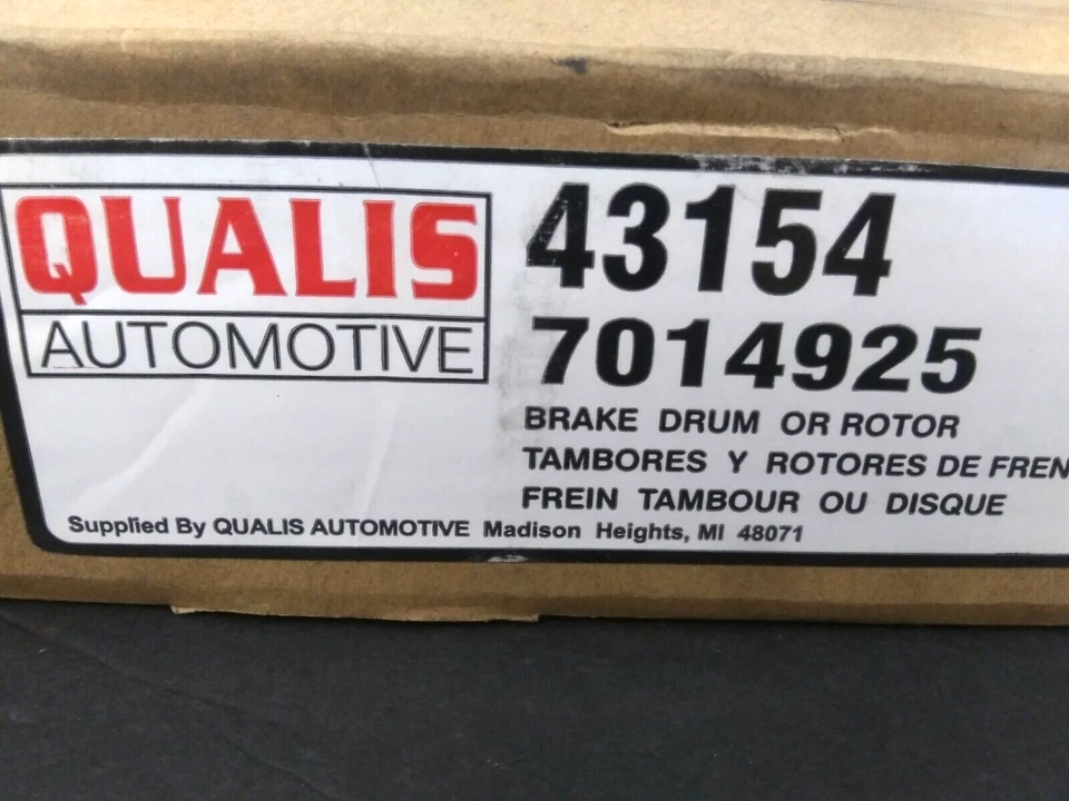 Rotor de freno trasero Qualis para Chrysler 200 09-10 Chrysler Cirrus 11-14 y más Foto 3 de 4