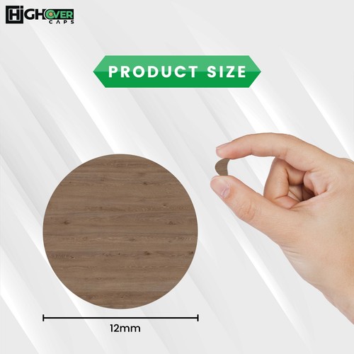 Self Adhesive Screw Hole Cover Caps, Oak Style, 700 Pieces/5 Sheets, 12mm - Picture 108 of 316