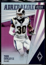 2019 Panini Phoenix Football Todd Gurley #8 Adrenaline Rush Pink /199