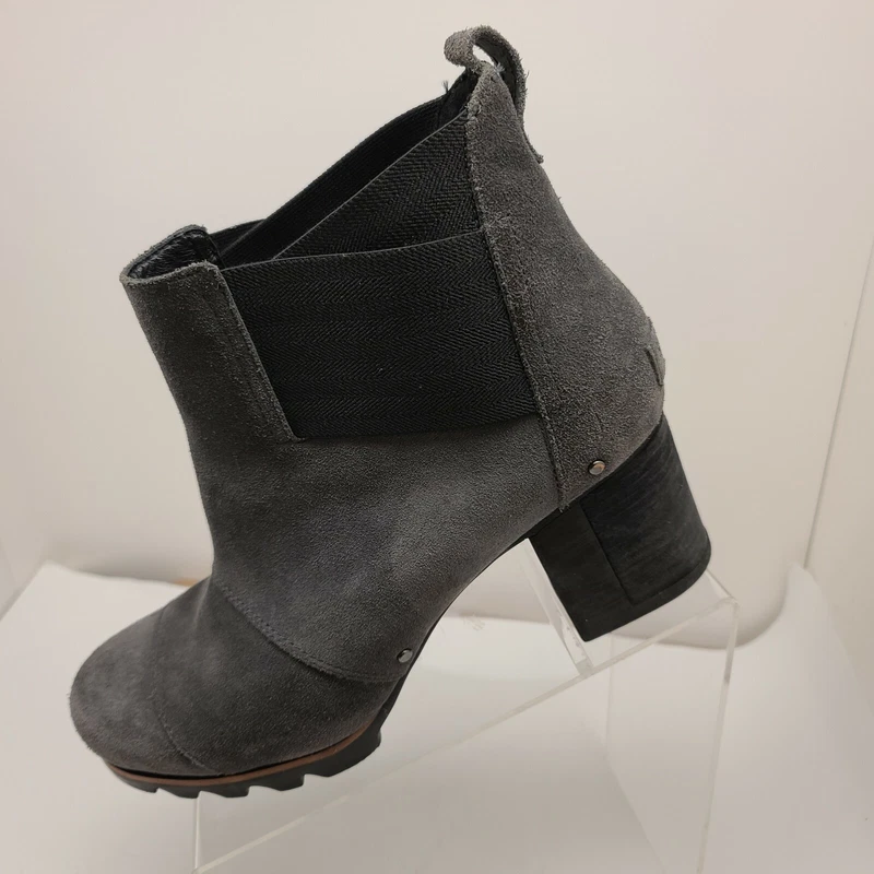 sorel addington strap suede leather bootie boots