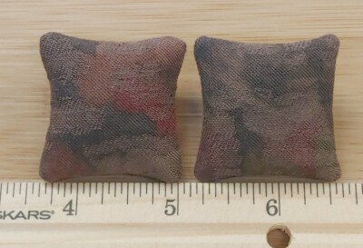 2pcs Pillows 1:12 Dollhouse Miniature ฺEarth Tone Dot 2pcs Pillows 1:12 Dollhouse Miniature ฺEarth Tone Dot