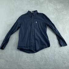 Ben Sherman Mens Classic Gingham Shirt Navy & Black L 100% Cotton 5664