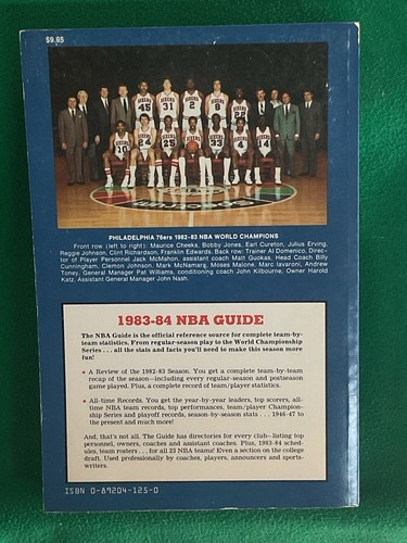 The Sporting News 1983-84 Official NBA Guide Julius Erving Cover - Picture 2 of 4