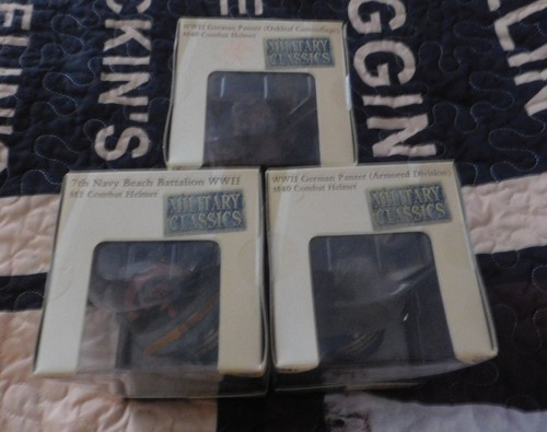 3 Military Classic Combat Helmets 1:4 Scale. - Picture 3 of 3
