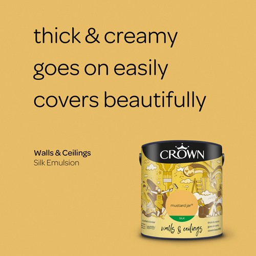 Crown Emulsion Paint Matt or Silk All Colours 2.5L - Picture 604 of 1,144
