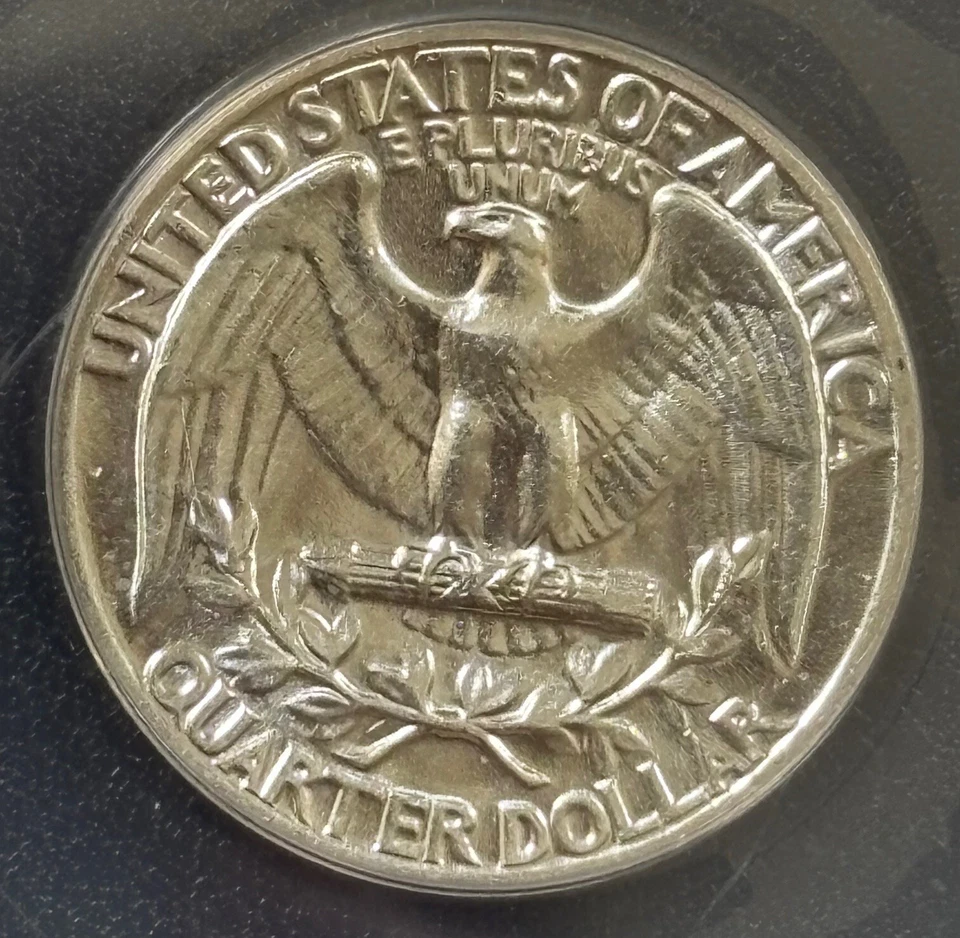 1964 Washington Quarter 25C 90% Silver- ANACS MS63 - All White (#687) - Image 4 of 4