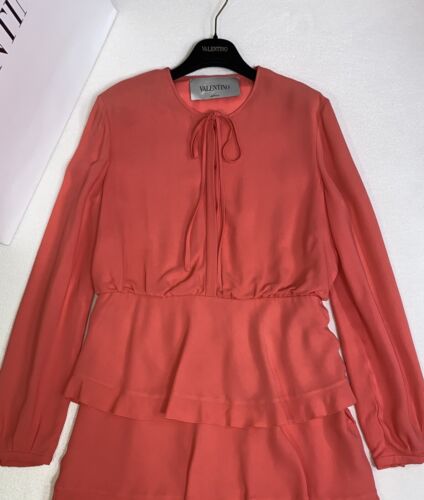 VALENTINO silk dress £3050 worth IT size 46/INT XL/UK 14/US 10 perfect condition - Picture 5 of 12