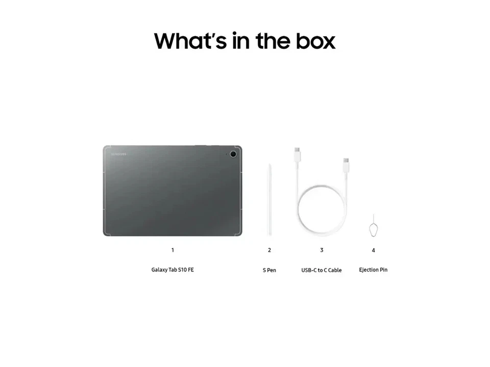 Samsung - Galaxy Tab S10 FE - 10.9" 128GB - Wi-Fi - with S-Pen - Gray - Image 2 of 4