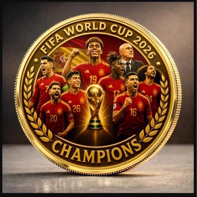 2026 Spain Champions World Cup Commemorative Coin