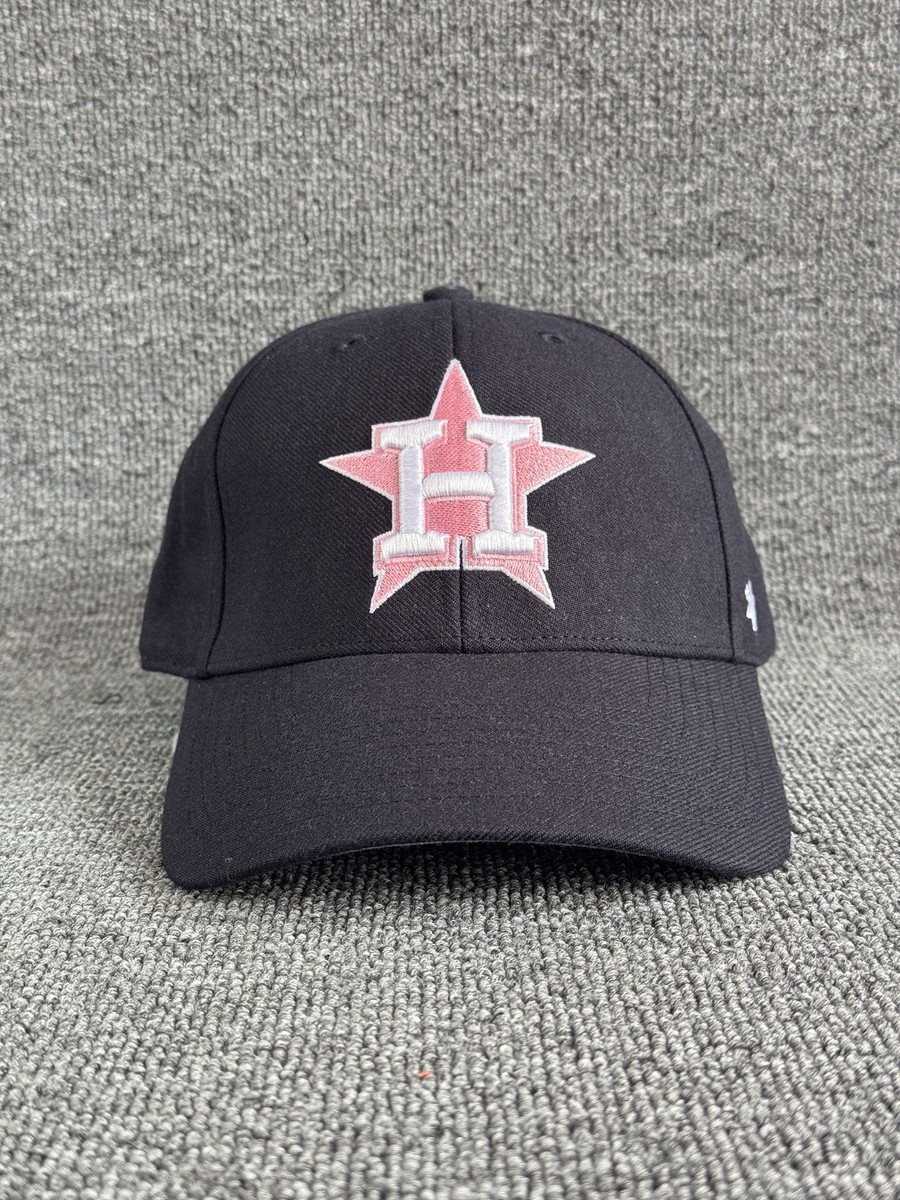 '47 Brand Houston Astros MLB Snapback Cap Black Pink Curved Brim Hat