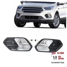 Pair Front Bumper Fog Lights Replacement for 2017 2018 Escape Kuga Lamp Cover