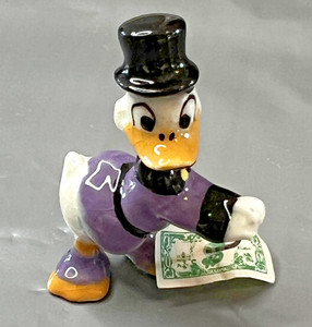 Hagen-Renaker Disney Scrooge McDuck 1956 Original Monrovia Rare With Money