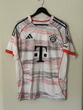 adidas Men's Bayern Munich 25/26 Away Jersey - White/Orange/Gray Large