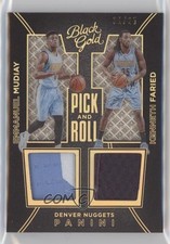 2015 Black Gold Pick and Roll Prime 1/25 Emmanuel Mudiay Kenneth Faried #4 1gh7