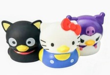 HELLO KITTY AND FRIENDS DUCK'S 3-PACK 2.25" NEW GREAT FOR JEEP GIVING 