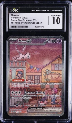 2023 POKEMON SVP EN-SV BLACK STAR PROMO #053 MEW EX CGC 10 GEM MINT