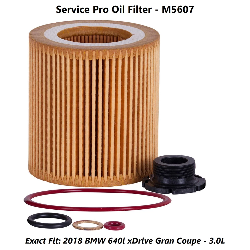 2018 BMW 640i xDrive Gran Coupe 3.0L Air, Oil & Cabin Filter Kit (0W-30) Foto 3 de 4