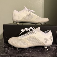 Under Armour Soccer Cleats Shadow Intellknit FG Pro White 3025643-101 Size 9
