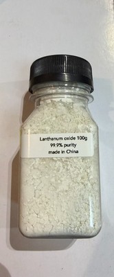 Lanthanum Oxide Powder 99.9% 100g Rare Earth Ceramic Glass Supply La2O3