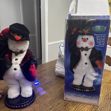 Gemmy 2003 Mr. Snow Business Snow Miser Snowflake Spinner 18" Christmas Decor