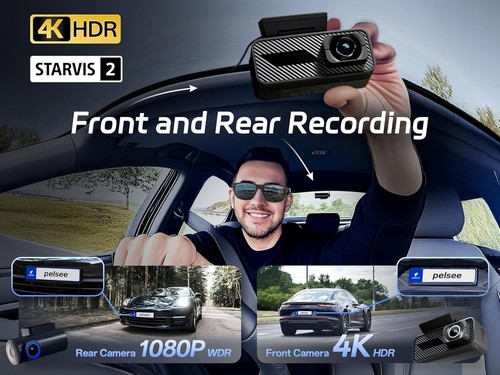 P1 Pro 4K Dash Cam Front and Rear, STARVIS 2 Sensor, 64GB Card, Dual Dash Cam... - Picture 3 of 10