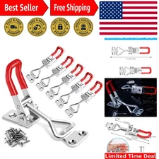 6 Pack Toggle Latch Clamp , Adjustable Latch, Smoker Clamps Heavy Duty Latche...