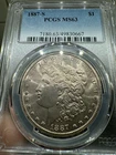 1887-S Morgan Silver Dollar $1 PCGS MS 63 - Tough Date In Higher Grades