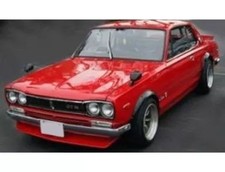Diecast Car 1/18 Nissan Skyline 2000 GT-R KPGC10 Wide-wheel (red) [IG0042]