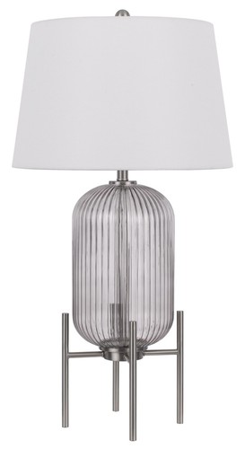 Cal Lighting BO-3047TB Belleville 33" Tall Buffet Table Lamp - Silver