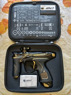 Black/Gold Dye M2 Paintball Marker Gun