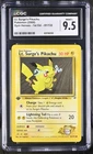 CGC 9.5 MINT+ Lt. Surge's Pikachu Gym Heroes 1st Edition 81/132 Pokemon Card