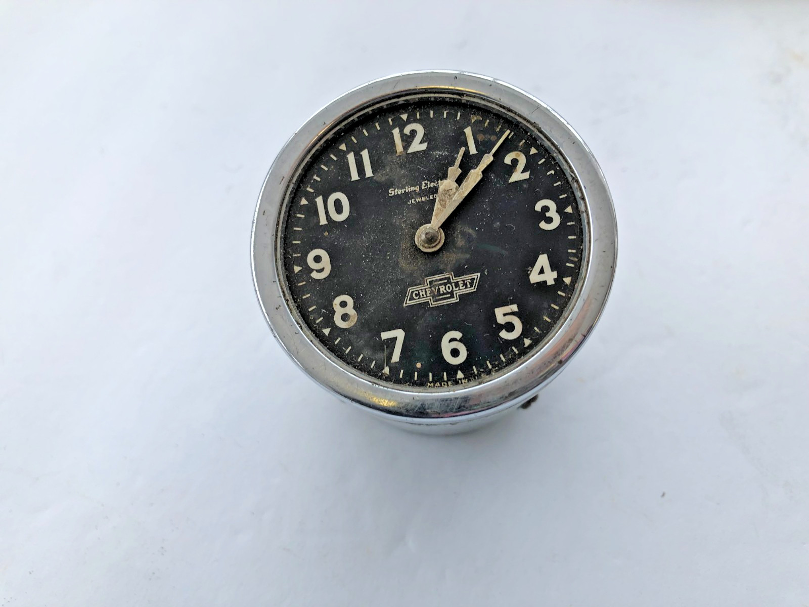 1931 1932 CHEVROLET CLOCK, OEM GM STERLING ELECTRIC