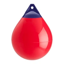 Round 20.5" Diameter Red PVC Mooring Buoy for 50'-60' Length Boats