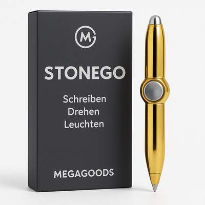 Stonego stress relief pen gyroscope with light function DE.