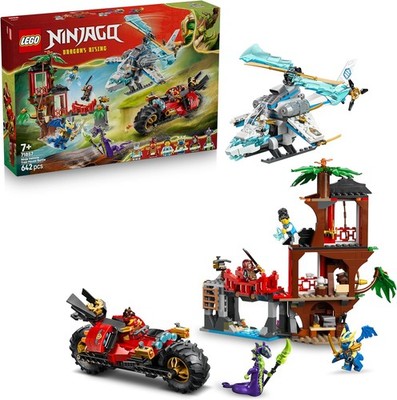 LEGO NINJAGO 71857 Showdown Baumhaus Ninja Bike Motorrad 6 Minifiguren Set