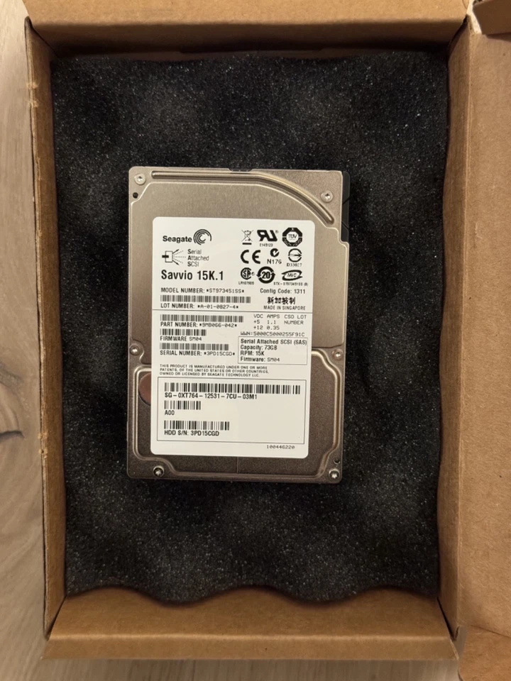 SEAGATE  ST973451SS 73GB 15K RPM 16 MB  2.5" - Image 2 of 2