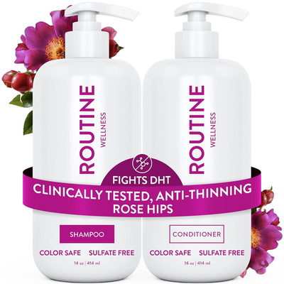 Anti-Thinning Shampoo and Conditioner Set for Thinning Hair - Biotin DHT Blocker