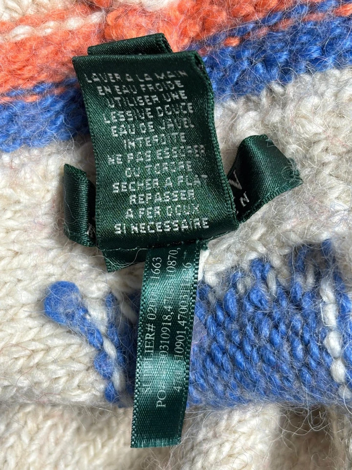 Suéter Cárdigan Lauren Ralph Lauren Southwestern Para Mujer Talla S Intarsia Geométrica Foto 4 de 4